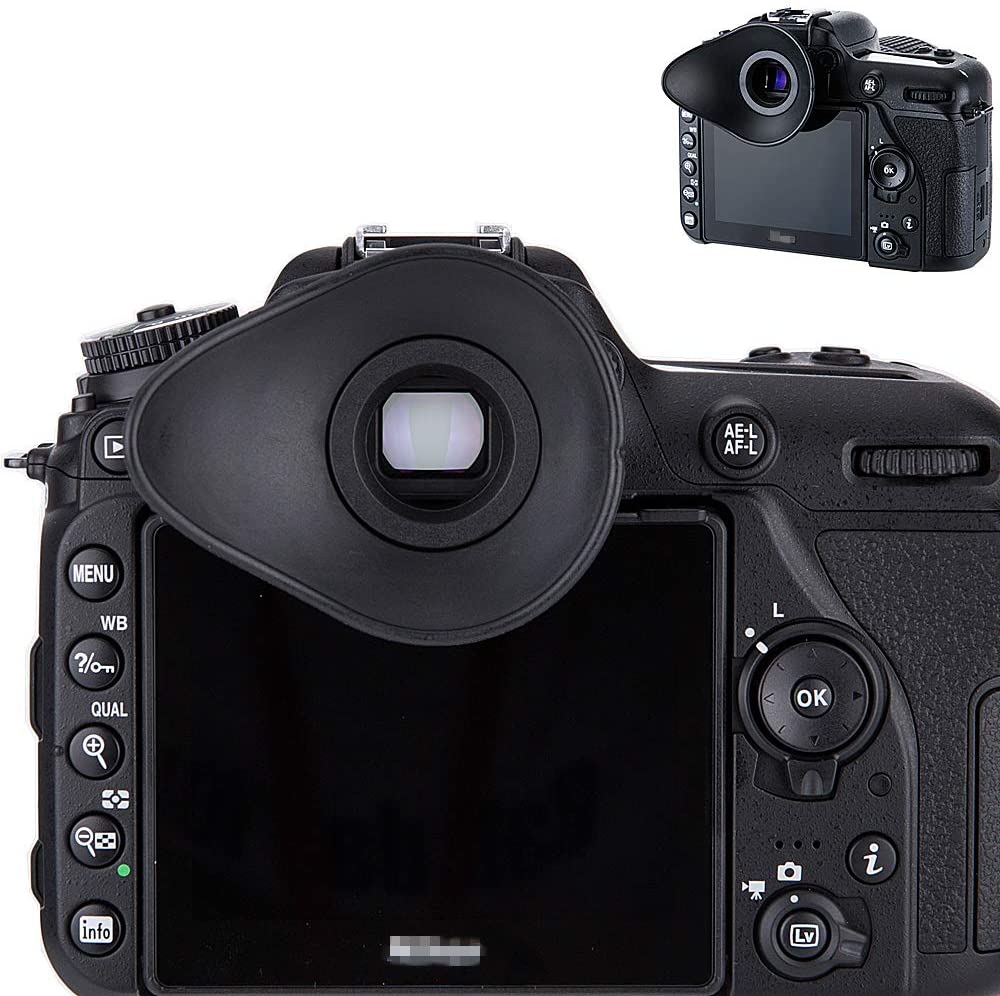 JJC Eyecup ช่องมองภาพช่องมองภาพ Eyeshade สำหรับ Nikon D3500 D7500 D7200 D7100 D7000 D5600 D5500 D5300 D5300 D5000 D3400 D3300 D3200 D750 D610 D610 D600 D300S แทนที่ Nikon DK-25 DK-24 23 21 28