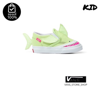 รองเท้าเด็กVANS SLIP ON V SHAKE LIGHT GREEN TRUE WHITE TODDLER *รองเท้าเด็ก* สินค้ามีประกันแท้