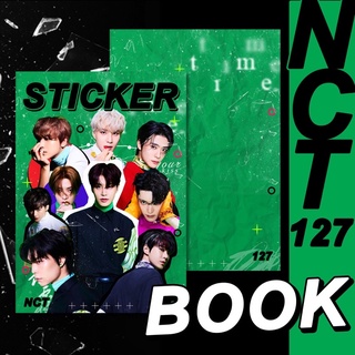 🌈 สมุดโน๊ต sticker nct127 Book 🌈 สมุดโน๊ตลายศิลปินครบทุกหน้า แถมฟรี!! โพราลอยด์ครบเมมเบอร์