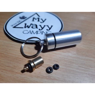 Adapter ตัวถ่ายแก๊ส แถม! หลอดจัดเก็บ อแดปเตอร์ เติมแก๊ส กันน้ำ กันหาย พกพาเดินป่า