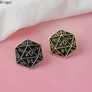 เข็มกลัด ลายยี่สิบด้าน Dungeons and Dragons Fans D20 สําหรับเล่นเกม ของขวัญ