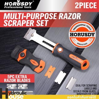 มีดขูดทำความสะอาดกระจก มีดขูดกระจก เครื่องมือขูดผิววัสดุ HORUSDY Multipurpose Scraper Set