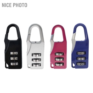 Nice photo Padlock 3 Digit Pad Combination Lock Mini Zinc Alloy Tool for Suitcase Drawer Toolbox