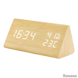 [สินค้ายอดนิยม!] นาฬิกาปลุกอิเล็กทรอนิกส์ Led หน้าจอไม้ ความ…