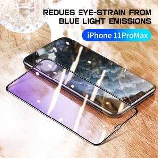 Supcase iPhone 11 Pro/11 Pro Max ฝาครอบหน้าจอ แบบเต็ม ใส / ป้องกันแสงสีฟ้า กระจกนิรภัย ป้องกันหน้าจอ