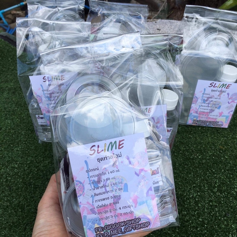 พร้อมส่ง‼️ชุดทำสไลม์ 100.-คุ้มสุดๆ💥อุปกรณ์ครบบ ขนาดใหม่ เพิ่มไซด์ใหญ่ ราคาเท่าเดิมม‼️เก็บเงินปลายทางได้ค่ะ❤️