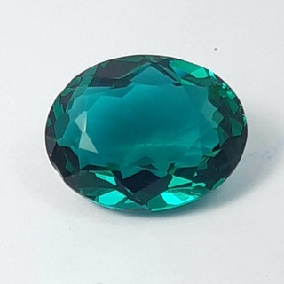 13.15 ct สีเขียวสังเคราะห์  SYNTHETIC GREEN LOOSE GEMSTONE FOR FINE JEWELLERY