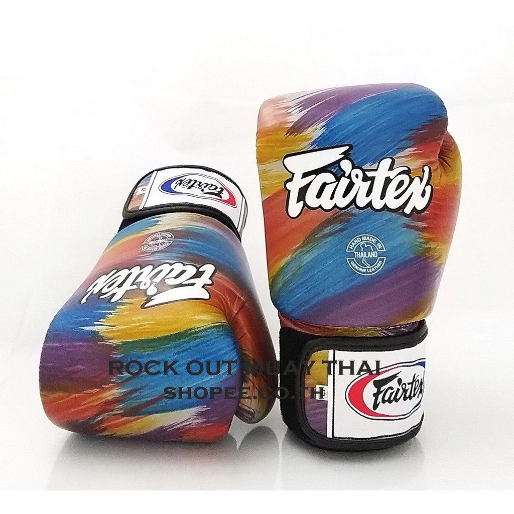 นวมชกมวย หนังแท้ FAIRTEX MUAYTHAI BOXING GLOVES BGV1 Impressionism Pls place 1 pair/order