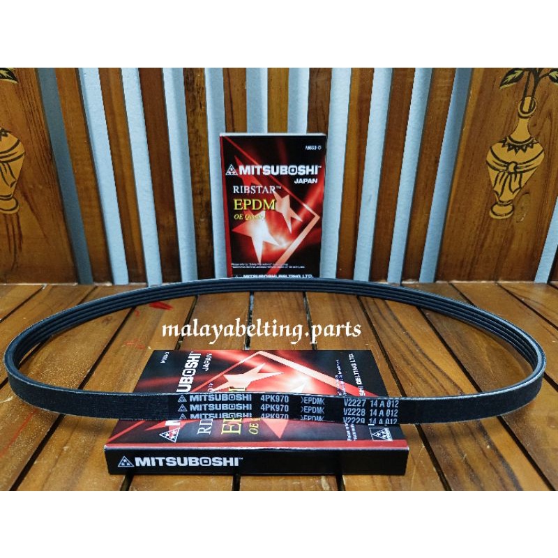 KIA RIO 1.3 / 1.5 ( 4PK970 ) เข็มขัดพัดลม MITSUBOSHI