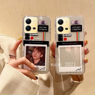 Ready Stock New Phone Case VIVO V25 V25e V25 Pro 5G Y35 2022 เคส Casing Photo Frame Creativity Transparent Ultra Light Anti-fall Soft Case Back Cover เคสโทรศัพท์