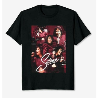 tshirtเสื้อยืดคอกลมฤดูร้อนเสื้อยืด พิมพ์ลาย Selena Quintanilla Tejano สไตล์วินเทจ เหมาะกับของขวัญ แฟชั่นฤดูร้อน สําหรับผ