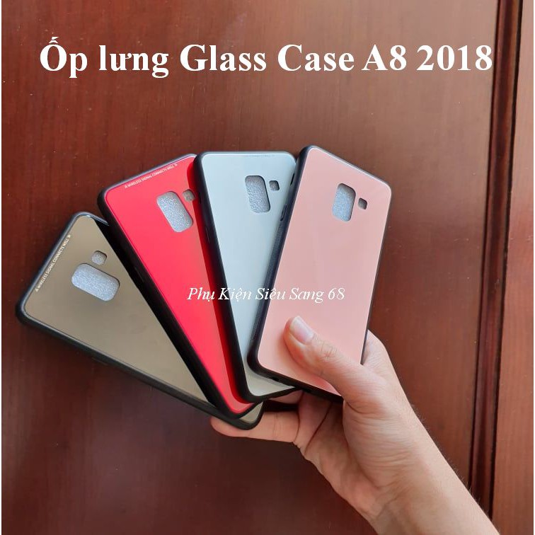 ซัมซุง A8 2018| เคส GLass Samsung A8 2018 - PK68