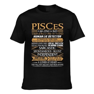 เสื้อยืดแขนสั้น พิมพ์ลาย Pisces Amazing In Bed Their Love Is Of A Kind สําหรับผู้ชาย