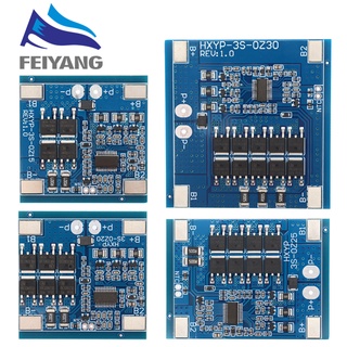 บอร์ดป้องกันแบตเตอรี่ลิเธียม 3S 12V 15A 20A 25A BMS 18650 11.1V 12.6V ป้องกันการชาร์จไฟเกิน พร้อมตัวควบคุมสมดุล และอุณหภูมิ