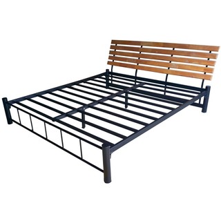 ขนาด6ฟุต โครงเตียงเหล็กขนาด6ฟุต รุ่น ซวิง King size Steel bed frame Parawood bed head จัดส่งทั่วไทย