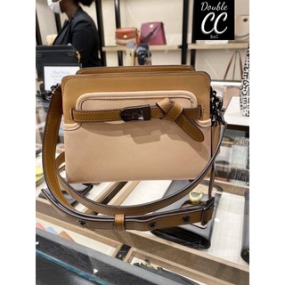 (แท้ 💯%‼ Factory) Co ach Tate Colorblock Leather Carryall Bag