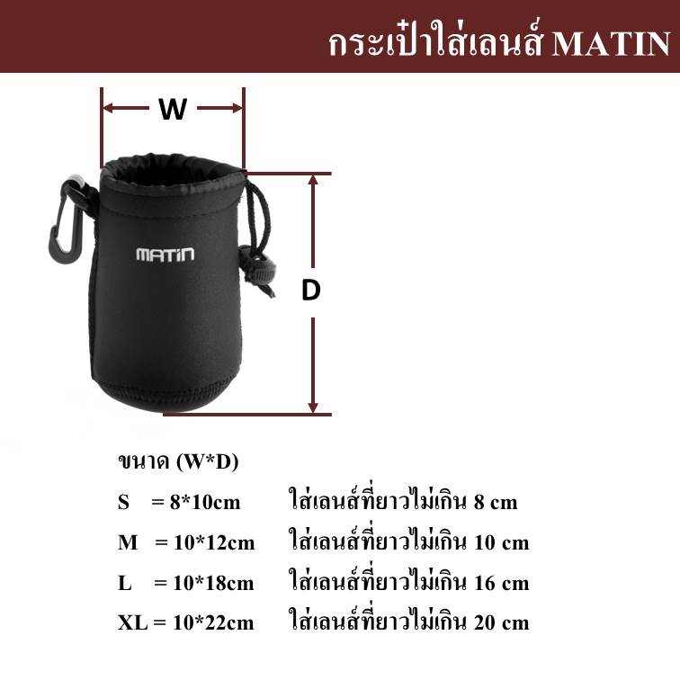 กระเป๋าใส่เลนส์ MATIN by JRR ( MATIN Lens bag / lens pouch )