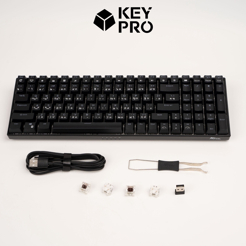 №♠[ประกันไทย] คีย์บอร์ด Royal Kludge RK100 RK RGB Hotswap Wireless ไร้ ...