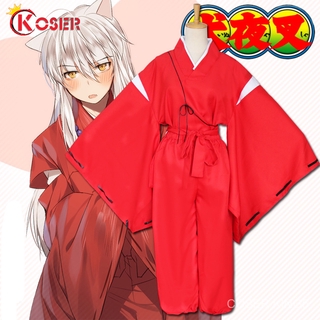 อะนิเมะ Inuyasha Kikyo Kimono ชุดคอสเพลย์เครื่องแต่งกายฮาโลวีนเครื่องแต่งกาย Cosplay Costume ผู้ชาย