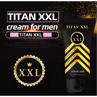 ครีมนวดขยายเพิ่มขนาดน้องชาย รุ่นพิเศษสีทอง TITAN XXL 50 มล. เห็นผล 100%  (มีวิธีนวดให้)