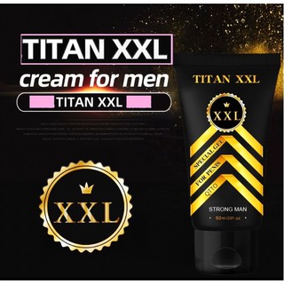 ครีมนวดขยายเพิ่มขนาดน้องชายสำหรับสุภาพบุรุษ TITAN XXL 50 ml. รุ่นพิเศษสีทองเห็นผล 100% (มีวิธีนวดให้ด้วย)