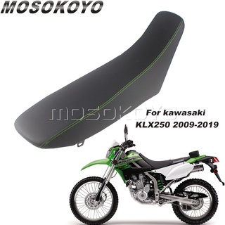 MD-สีดำวิบากแกนโฟมนุ่มเบาะนั่งสำหรับคาวาซากิ KLX250 KLX 250 2009-2019ปิดถนน Supermoto ที่นั่งหุ้มฐาน AssemblyST