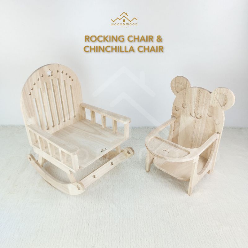 โต๊ะกินข้าวกระต่าย ของใช้กระต่าย [WOOD&MOOD]