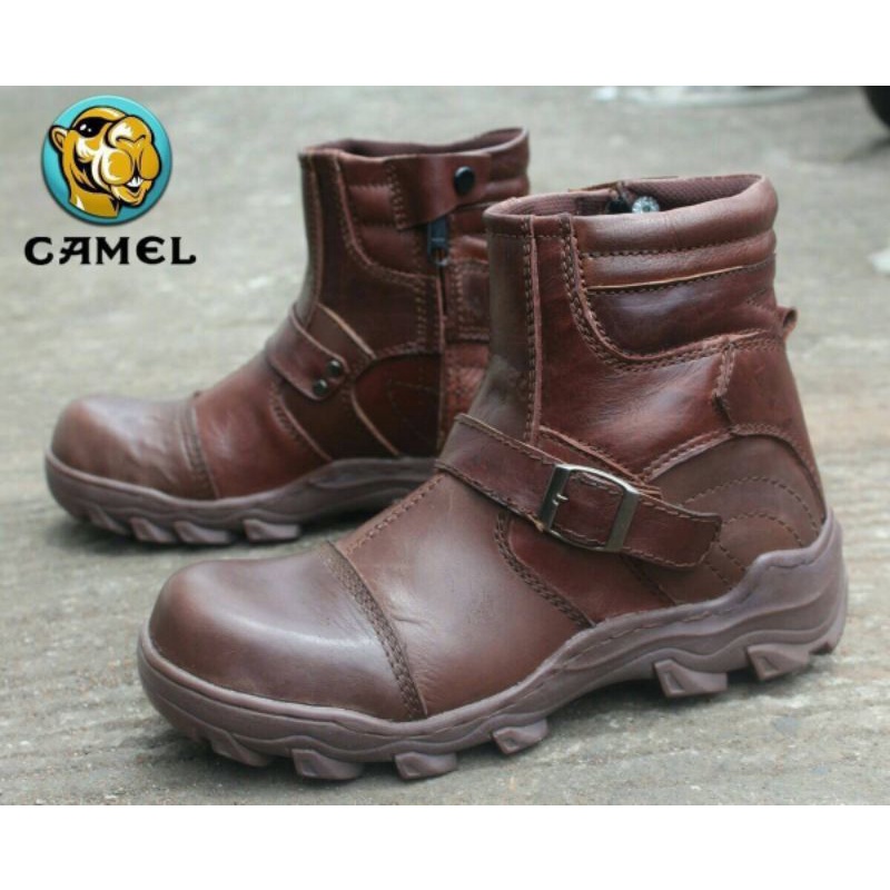 รองเท้าเซฟตี้ทํางานผู้ชายหนังแท้ King Camel