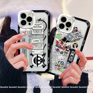 เคสป้องกันโทรศัพท์มือถือ ลายการ์ตูนอนิเมะ One Piece สําหรับ iPhone 14 13 12 11 Pro Max SE2020 X XR Xs Max 7 8 6 6s Plus