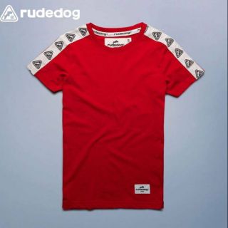 rudedog เสื้อยืด แดง รุ่น STAMP