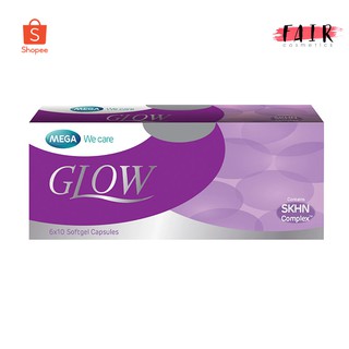 Mega We Care Glow เมก้า วี แคร์ โกรว์  [60 แคปซูล] อาหารเสริมสำหรับผิว ขาว ใสอมชมพู