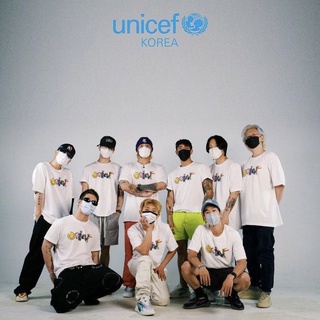 เสื้อยืด พิมพ์ลาย Image And Writing dpr x unicef แบบกําหนดเอง