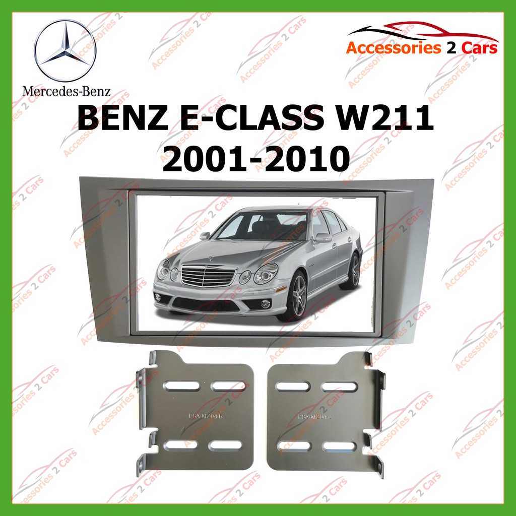 หน้ากากเครื่องเล่น  BENZ E-CLASS W211   (2 DIN) ปี2001-2010 สำหรับเปลี่ยนวิทยุ รหัส NV-BE-001