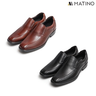 MATINO SHOES รองเท้าชายคัทชูหนังแท้ซับหนังแกะ รุ่น SF/B 0414 - BLACK/BROWN