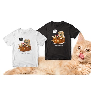 เสื้อยืด cat collection ลาย cat police ผ้า cotton 100% (แบบA)