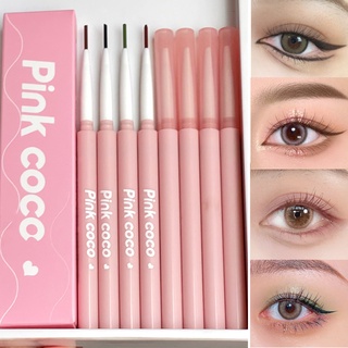 Pink Coco ปากกาอายไลเนอร์เจล ติดทนนาน กันน้ํา ไม่เลอะง่าย สีพื้น