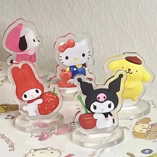 Fashion New Hello Kitty Pacha Dog 3cm Mini Stand Girls Cartoon Anime Cute Stand Kids Kawaii Print Pattern Mini Stand