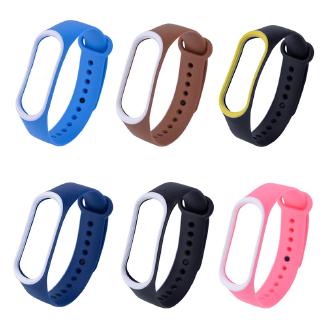 Mi Band 3 4 strap xiaomi mi 3 สายคล้องนาฬิกาข้อมือซิลิโคนสําหรับ miband 3 miband 4