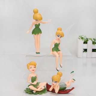 ฟิกเกอร์ Tinkerbell Fairy Action ขนาด 4-11 ซม. 4 ชิ้น/ชุด