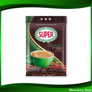 กาแฟปรุงสำเร็จชนิดผง 3in1 คอฟฟี่ริช 20 กรัม (100ซอง) ซุปเปอร์ Super Instant Coffee 3 in 1 Coffee Rich กาแฟซอง กาแฟสำเร็จ