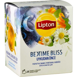 ชา  Lipton Bedtime Bliss ขนาดบรรจุ 15 ซอง พร้อมจัดส่ง