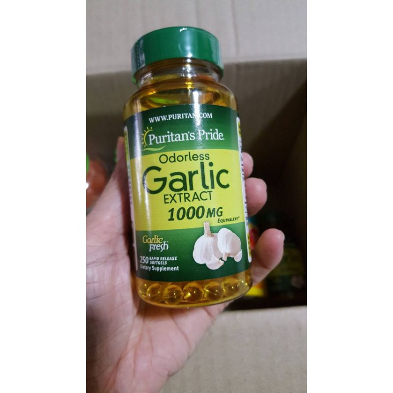 Puritan’s Pride Garlic 1000 mg. บรรจุ  250 เม็ด