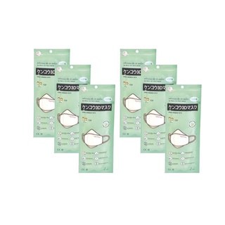 หน้ากากอนามัย 3D เคนโกะ สำหรับผู้ใหญ่ บรรจุ 4 ชิ้น - 6 แพ็ค สีขาว (KENKOU 3D FACE MASK)