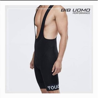 เอี้ยมขาสั้นปั่นจักรยาน ​เป้าเจล Touch​ Uomo BIB​ Short Black ใส่ได้​ ชาย/หญิง