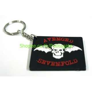 AVENGED SEVENFOLD อะเว็นจด์เซเวนโฟลด์ พวงกุญแจ  ปั๊มนูน วงร็อค kc202 พร้อมส่ง