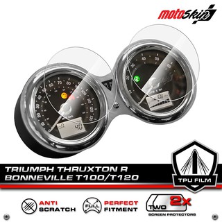 ฟิล์มกันรอยหน้าปัด TRIUMPH Thruxton R / Bonneville T100 / T120 PRO TPU Dashboard Protection Film