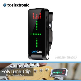 TC Electronic : PolyTune Clip (เครื่องตั้งสายกีตาร์ สำหรับติดหรือหนีบบนกีตาร์ พร้อมไฟ LED สีฟ้า, สีขาว บอกสถานะ)