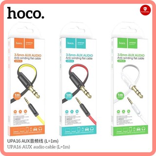 HOCO UPA16 Jack 3.5mm AUX Audio Anti-winding Flat Cable TPE 1M / 2M Wire Headphone Cable for Phone Car Headset