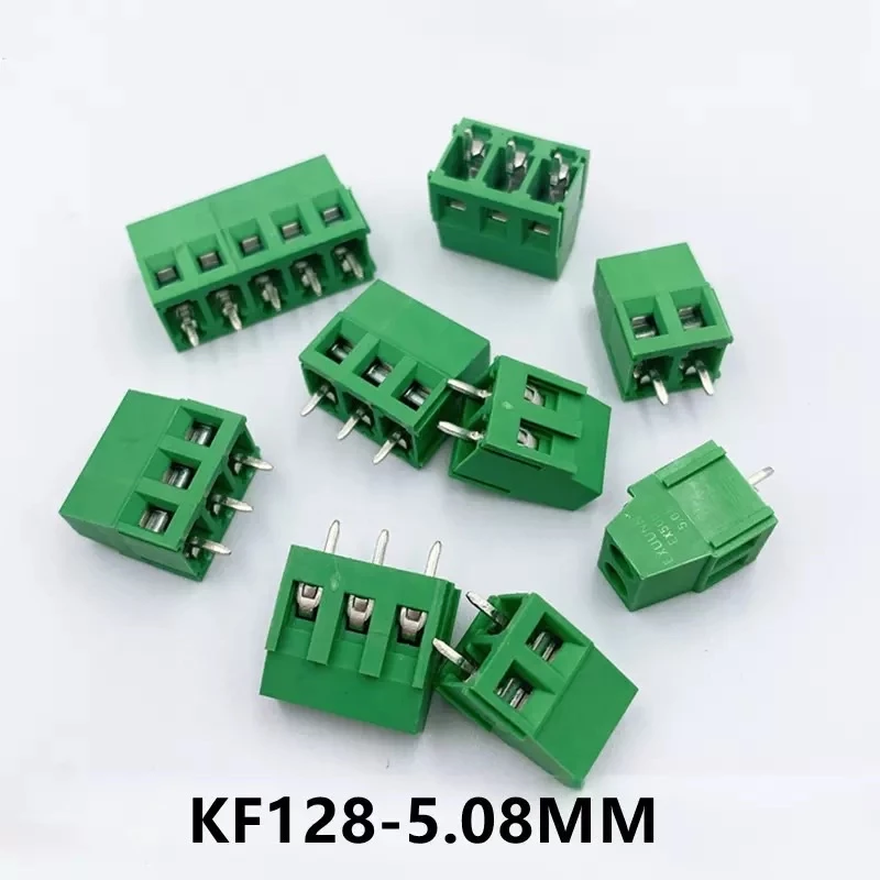 แพ็ค5ตัว KF128 2P 3P 5.0มม.5.08มม.Pitch PCB สกรู Splice Terminal KF120 KF350 DG308 DG128 MG128