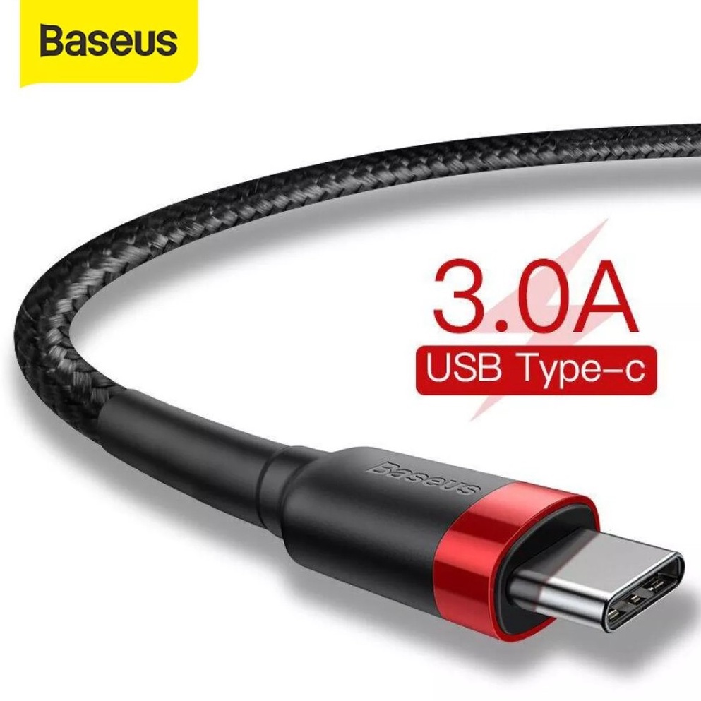 Baseus สายถัก/รองรับชาร์จเร็ว QC 3.0 USB to Type-C Cable for Samsung S8, Note 8